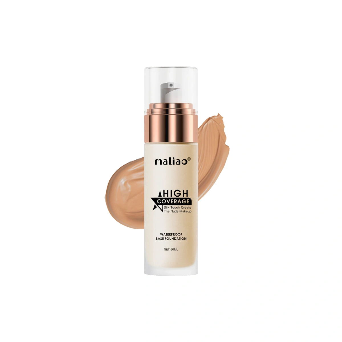 Maliao High Coverage Waterproof Base Foundation - Flawless All-Day Wear Face